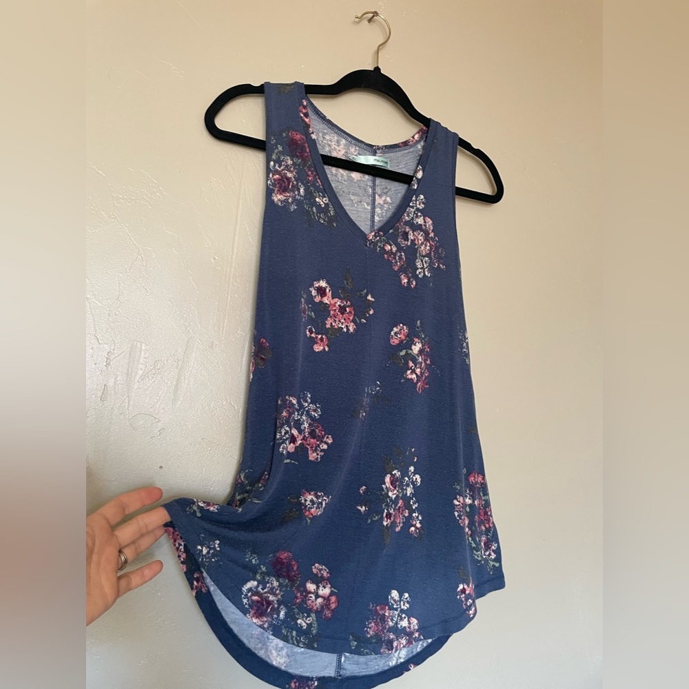 Maurice Blue and Floral Tank